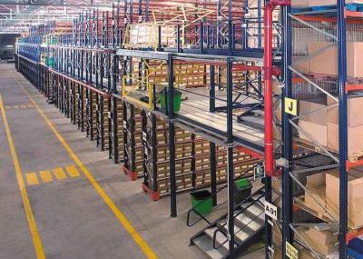 Sistemas de armazenamento de mezanino de aço industrial de vários níveis com suporte de prateleira