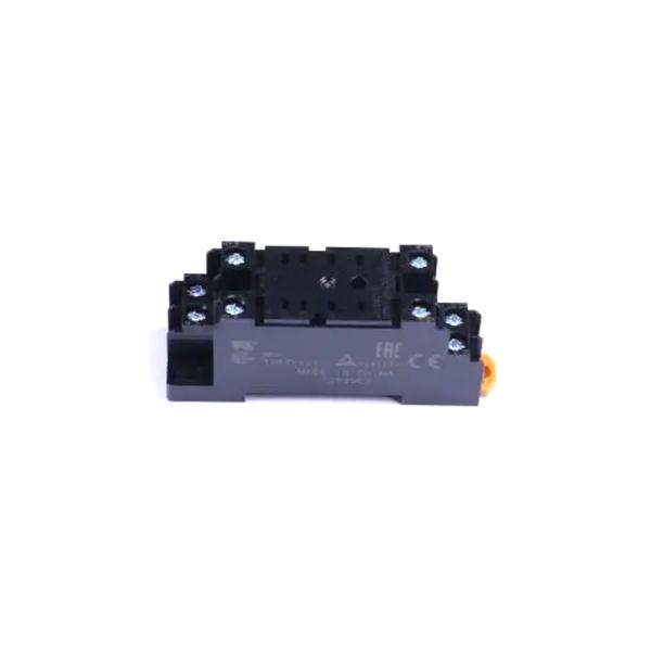 PYFZ-08-E 2-Poles Relay Socket with Screw Termination and 10 A Current Rating for DIN Rail Mounting