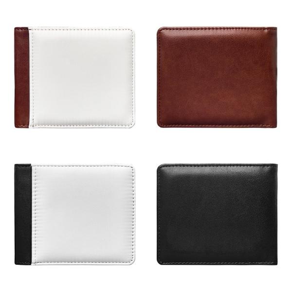 Custom Big Capacity Leather Sublimation Wallet With Multiple Card Slots For Man