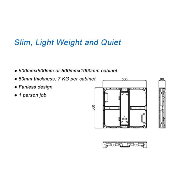 50x50cm Panel P2.6 Indoor Rental Led Display with Nationstar Leds