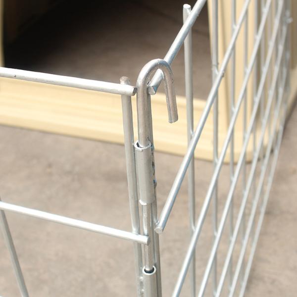 2200*1500*1550mm Outdoor Plastic Calf Hutch With 8L Feeding Bucket Hygienic Material
