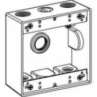 Коробки 2 шатий GFCI коробка выхода электрической алюминиевой погодостойкая с 5 отверстиями выхода