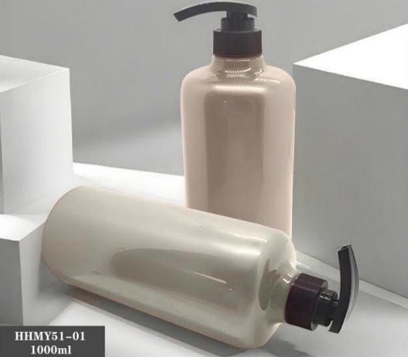 Customized Plastic Luxury Shampoo Bottles 1000ml PET Bottle