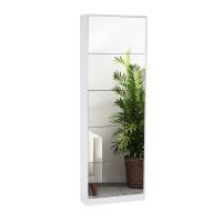 Forces de défense principale de sauvegarde fonctionnelles multi de l'espace de Cabinet de chaussure de miroir intégral avec de la mélamine