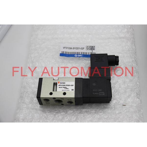 5 Port Pilot Type Solenoid Valve Body Ported Single Unit Series VF3133K-5Y0D1-02F