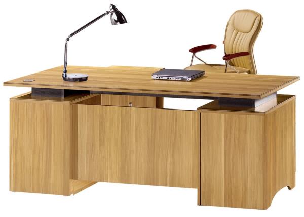 Small Size Melamine Office Furniture L Shape Structure With Side Return Desk