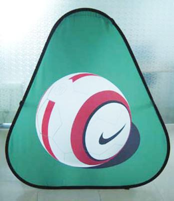 Double Sides Printed Advertising Banner Stands Fabric Triangle Pop Up Type
