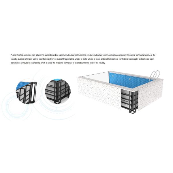 Водная вилла Бассейн Бесконечный спа с большим прозрачным акриловым и углеродным пластом