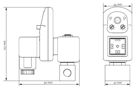 24 В ПЕРЕМЕННОГО/постоянного тока DIN 43650A ISO 440 6952 стечь таймера пневматические клапаны электромагнитные клапана