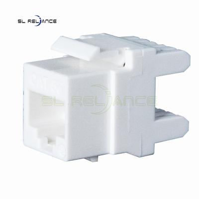 Rede trapezoide Jack trapezoide do acoplador 8P8C Calibre de diâmetro de fios Cat5e do branco 22~26