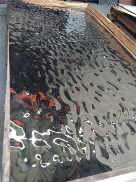 Stainless Steel Water Ripple Mirror Sheets For Luxury Interior Design