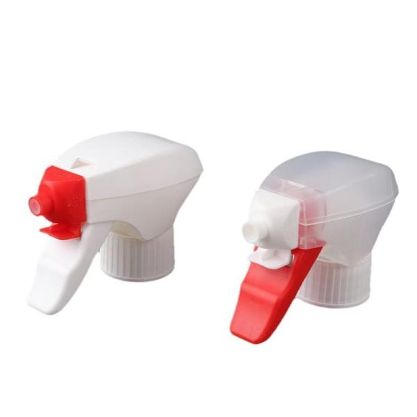 Sprayer à déclencheur en plastique professionnel 28 / 415 avec verrouillage pour enfants double capuchon pour emballage cosmétique personnalisable