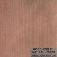 Cor natural de Cherry Veneer Quarter Cut Smoked da decoração popular