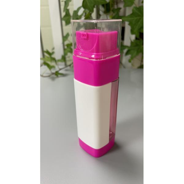 JL-LB309 PET 50ml 80ml Airless Lotion Bottle Dual Chamber With Single Head