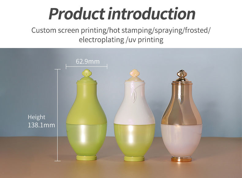 50g Custom Acrylic Plastic Jar Face Cream Skin Care Container Packaging Jars With Lids