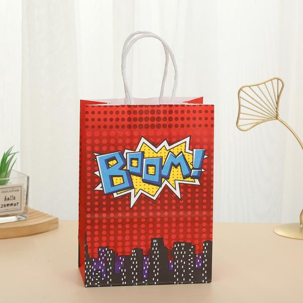 Custom Color Accepted Kraft Paper Letter Bag for Holiday Gift and Printed Design