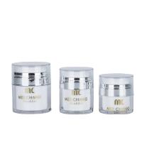 PP Airless Pump Cream Jar 15ml 30ml 50ml Airtight Seal Empty Cosmetic Jars (MC-235)