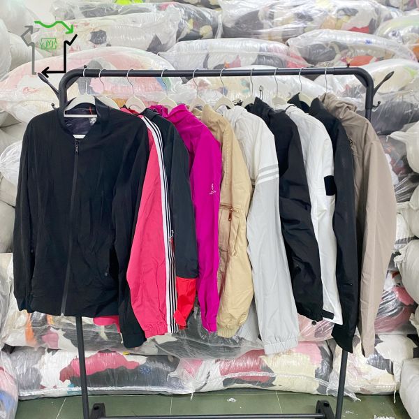 Mixed Sizes Second Hand Coats Zip Up Bomber Varsity Jacket For Women And Men
