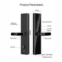 Fermeture de porte Bluetooth intelligente noire Fermetures de porte électroniques à distance pour les maisons