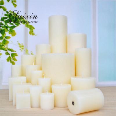 Pilar de cera real Central de velas Central de casamento com candelabro Decoração de mesa