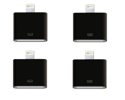 Fashionable 30 Pin to 8 Pin Data Sync Adapter for iPhone 5 5s 5c iphone4 cable cord black