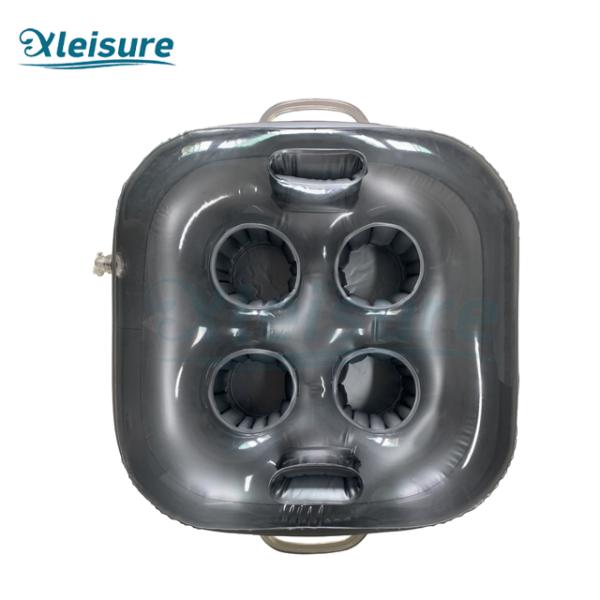 Hot Tub & Home Spa Bath Pillow Waterproof Black EVA for Bathroom Neck & Head Cushion