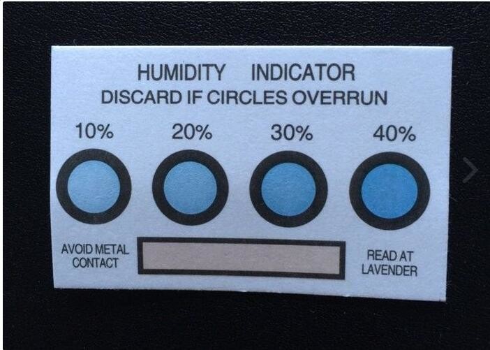 Four Dots Humidity Indicator Card Sheet For Organic Materials With Carton Packing
