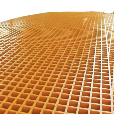 Corte do painel da fibra de vidro do deslizamento de Mesh Frp Composite Grate Decking anti