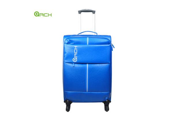Waterproof PU Lightweight Luggage Bag With Spinner Wheels