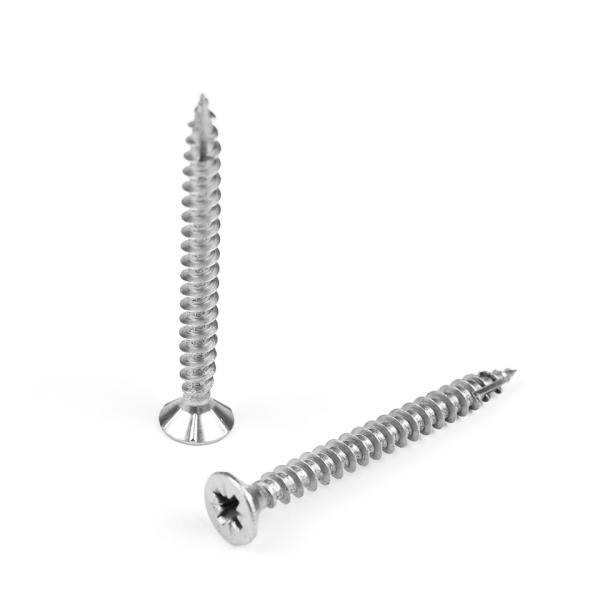 Pozidriv Flat Head Wooden Screw for Timber Construction made of 316 Stainless Steel