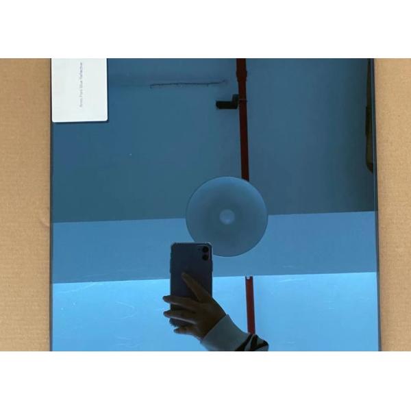 SGCC Apartment Buildings 5mm Blue Tinted Tempered Glass Panel