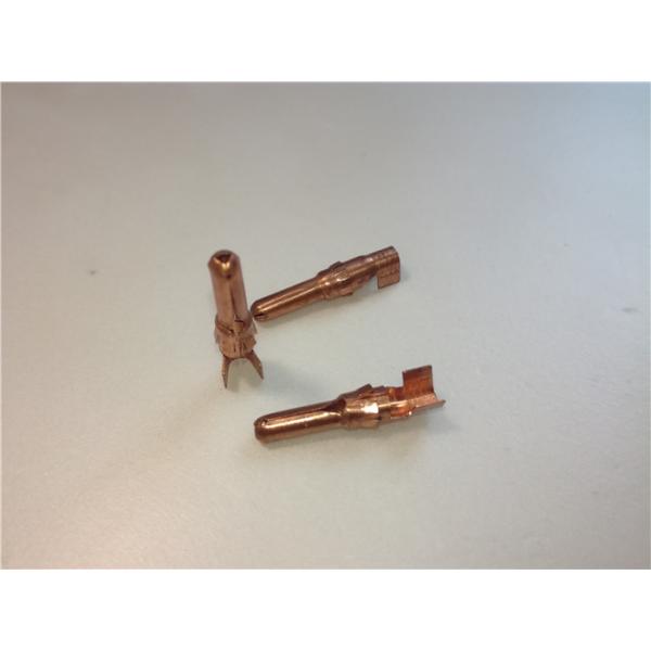 Auto Spare Parts Sheet Metal Bending Dies Brass Female Unsealed Electrical Connector