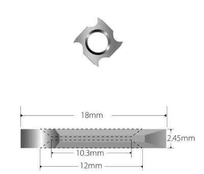 Long Lasting Simple Carbide Woodturning Cutter For Wood Crafting