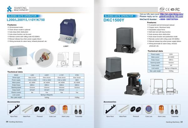 Automatic  Sliding Gate Operator PORTAILS a BATTANT