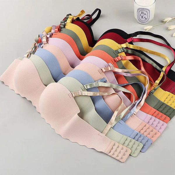 Small Breast Women Cheap Price Bra Solid Color Adjusted-straps Wireless Wholesale Hot Selling Bra Ladies