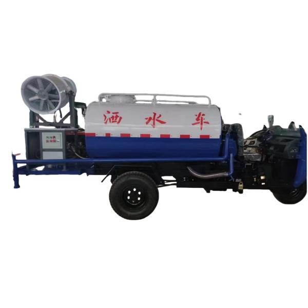 ディーゼル3立方メートル小型緑色トラック 現場の防塵用 フォグガン散布機能付き