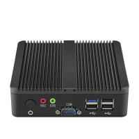 I3 4010Y SSD 300M WIFI Mini PC de poste de travail robuste industriel sans ventilateur 4g Ram 32g