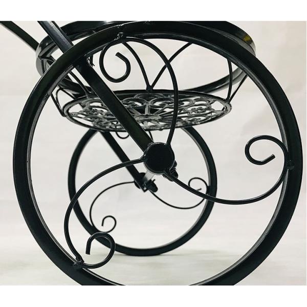 Anti Abrasion Outdoor Antique Bicycle Metal Flower Stand