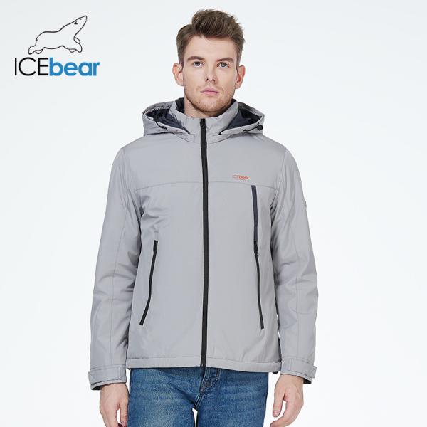 100% Polyester Mens Cotton Jacket Man Sping Autumn Coat Zipper Sleeve Length 64 - 68cm