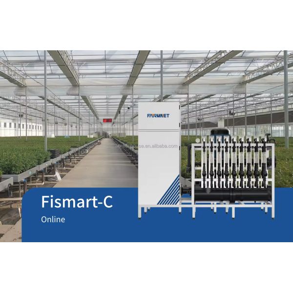 FISMART-C Drip Irrigation Fertilizer Machine with 9 Fertilizer Channels 304 Stainless Steel Frame and Precision EC/PH Control