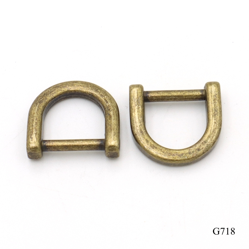 Anti Brass Metal D Ring Detachable Bag Strap Buckle 15mm Hardware Accessories