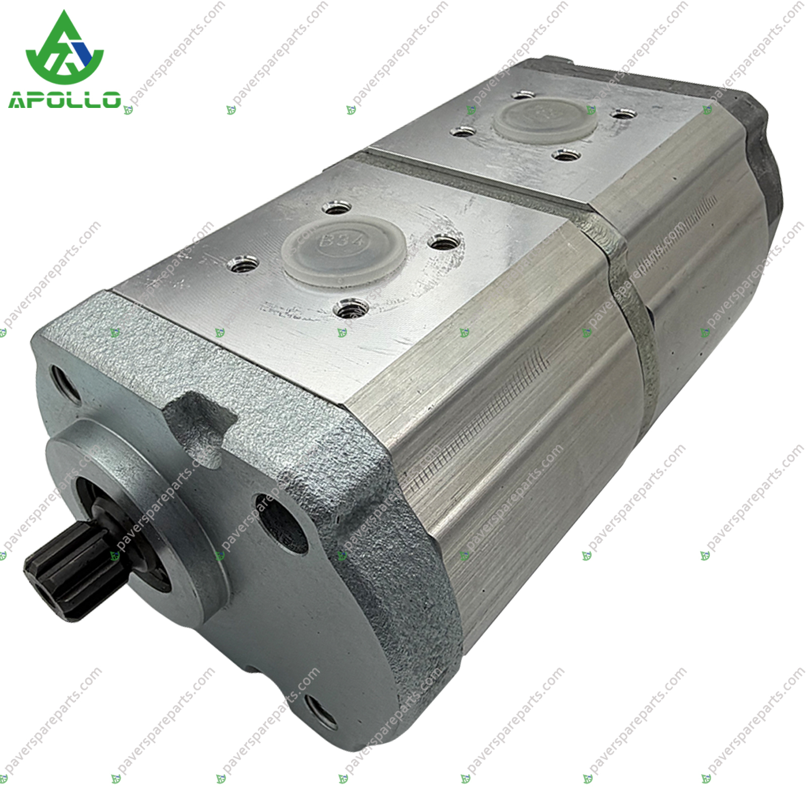 Apollo ABG P6820DL Double Gear Pump VOE12819148 Tandem Double Gear Pump OEM for Asphalt Paver