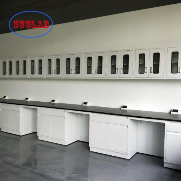 White/Blue/Yellow/Black Chemistry Lab Bench Laboratory Bench Solution with Multi-Functional Socket and Safeguard Cover