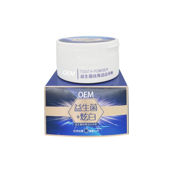 Customizable Wholesale Private Logo Probiotic Oral Hygiene Teeth Whitening Cleaning Stains Powder for Home Teeth Bleaching
