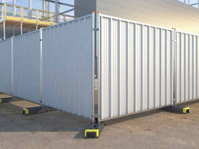 Temporary Steel Hoarding Colour Bond Steel Fencing 2.0mtr x 2.2mtrs