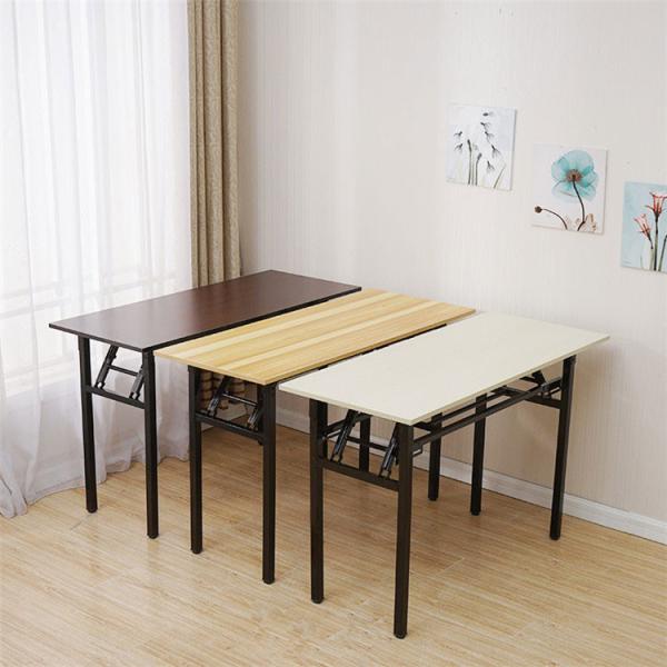 8-Foot 6-Foot Mahogany Melamine Laminate Folding Banquet Table And Chairs