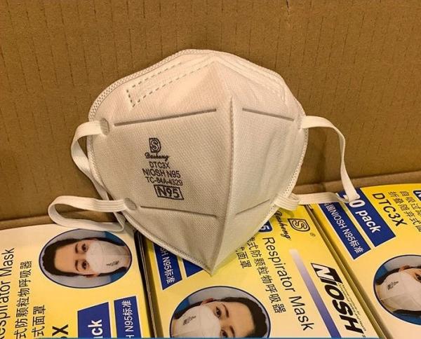 Anti Viral FFP3 Face Mask Elastic Straps Foldable Smog Proof CE Approved