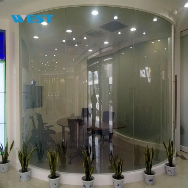 White Non Adhesive Smart PDLC Film Controllable Transparency Decorative Laminated Glass Film