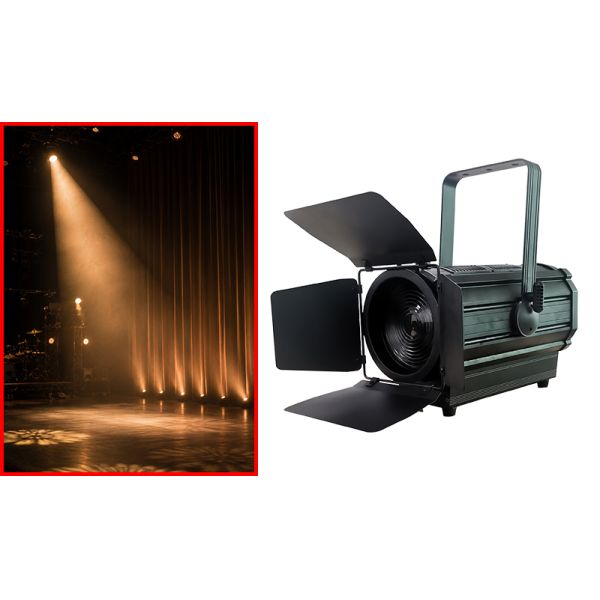 300W LED Fresnel Light Stage Lighting Spot LED Studio Theater Light DMX
