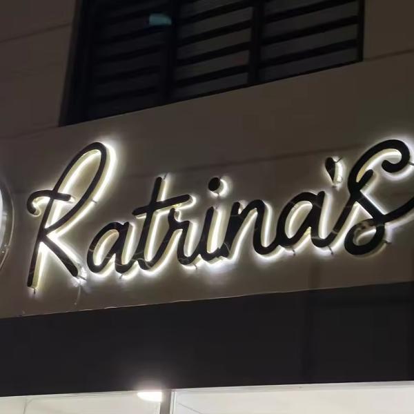 Наружные магазины на заказ Знаки Алюминиевые светодиоды акриловые с подсветкой 3D Знак для настройки логотипа компании